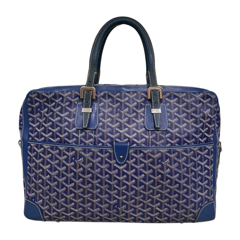 Goyard Blue and White Briefcase